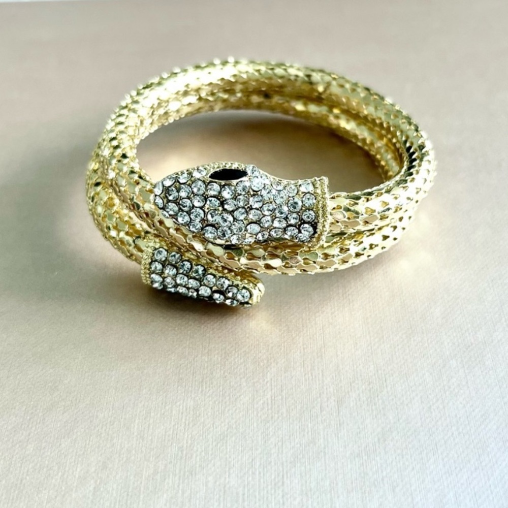 Brand New Gold Snake Mesh Wrap Bracelet